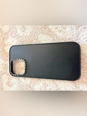 Casetify iPhone 16 pro max case matte black impact
